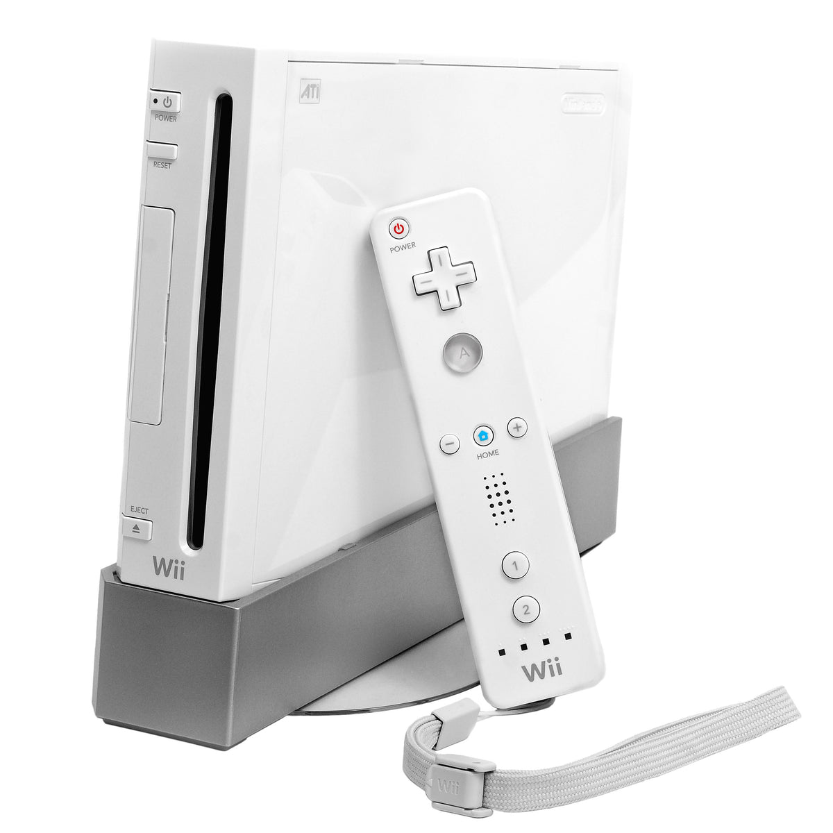 Wii Console with controller, all wires, sensor, Balance Board, Wii Fit 