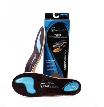 HIGH ARCHES / SUPINATION SOLUTION: FOOT SCIENTIFIC TYPE 3 INSOLES