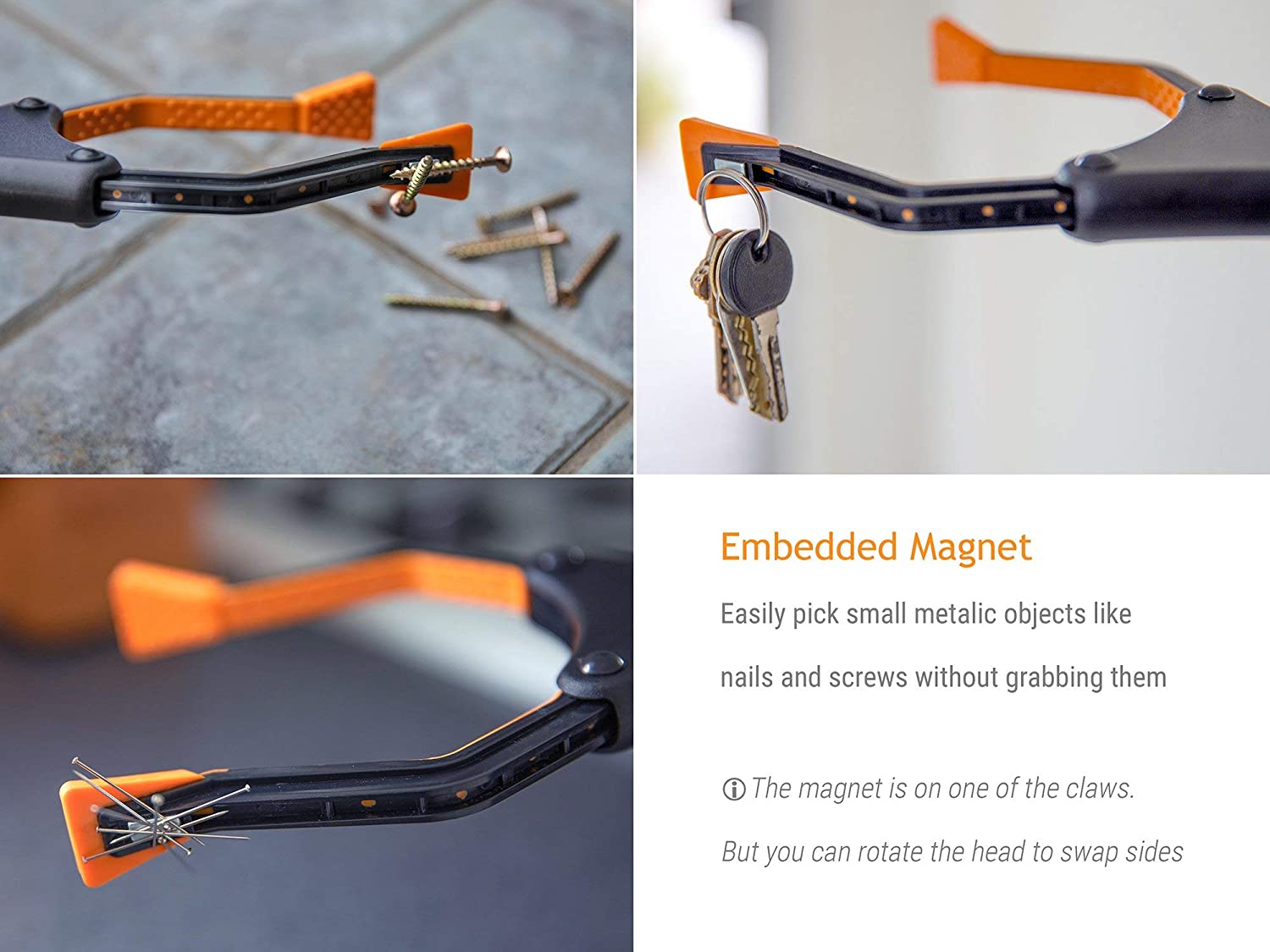 EZPIK® 32" Folding Reacher Grabber Pickup Tool - Claw Grabber Tool for Elderly / Disabled